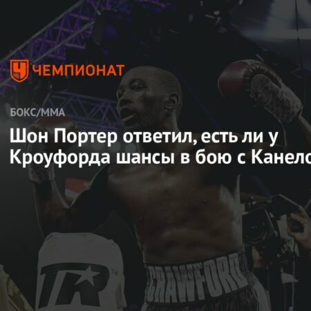 Шон Портер высказался о потенциальном бое Кроуфорда и Канело