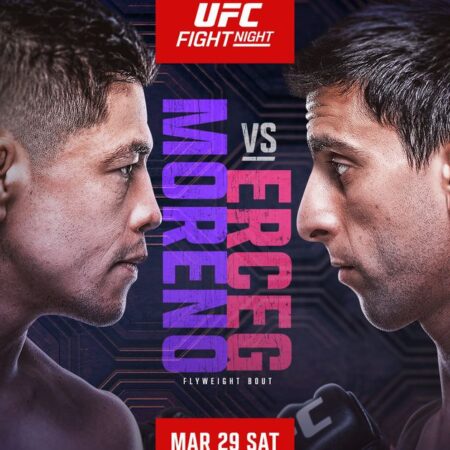 UFC on ESPN 64: Брэндон Морено против Стива Эрцега