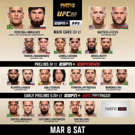 UFC Fight Night 252: смотреть онлайн, ссылки на трансляцию