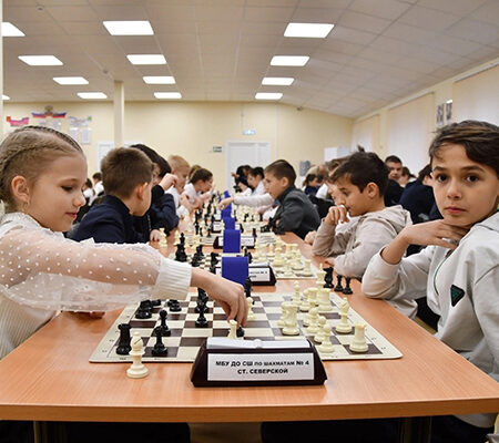 Открытие шахматной школы в станице Северской