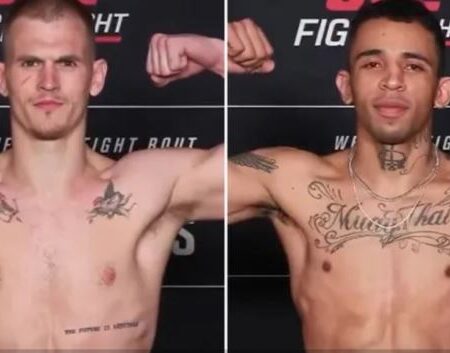 Результаты взвешивания перед UFC on ESPN 66