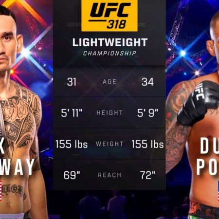 Порье и Холлоуэй завершат трилогию 19 июля на UFC 318