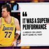 Luka Doncic Wows Fans with 60 as LeBron James Ties NBA Record in Lakers’ Win vs. Heat