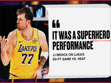 Luka Doncic Wows Fans with 60 as LeBron James Ties NBA Record in Lakers’ Win vs. Heat