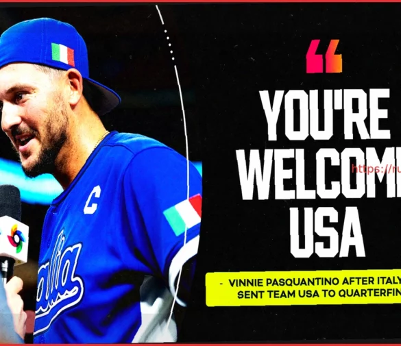 ‘You’re Welcome, USA,’ Vinnie Pasquantino Jokes About WBC Bracket After Italy’s Win vs. Mexico