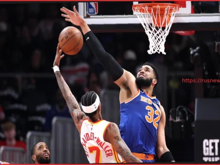 Джейлен Брансон и Карл-Энтони Таунс: «Никс» побеждают «Хокс» в 4-м матче, сравняв счет в серии